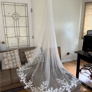 Wedding Chapel Veil 98”